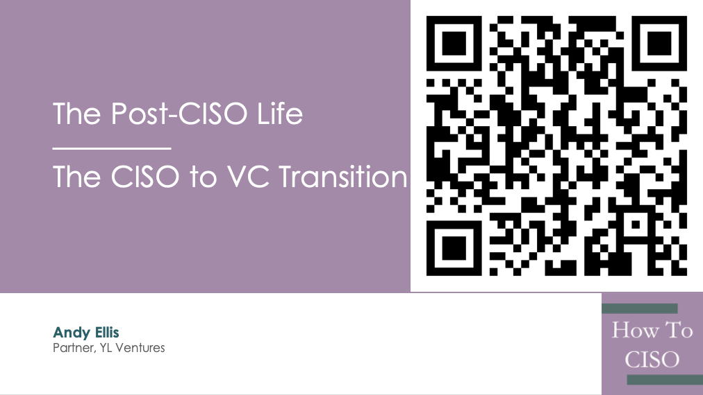 RSAC 2025: The CISO to VC Transition